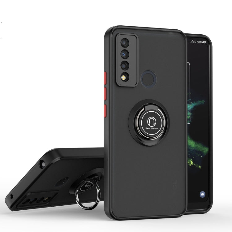 For TCL 20 XE Q Shadow 1 Series TPU + PC Phone Case with Ring