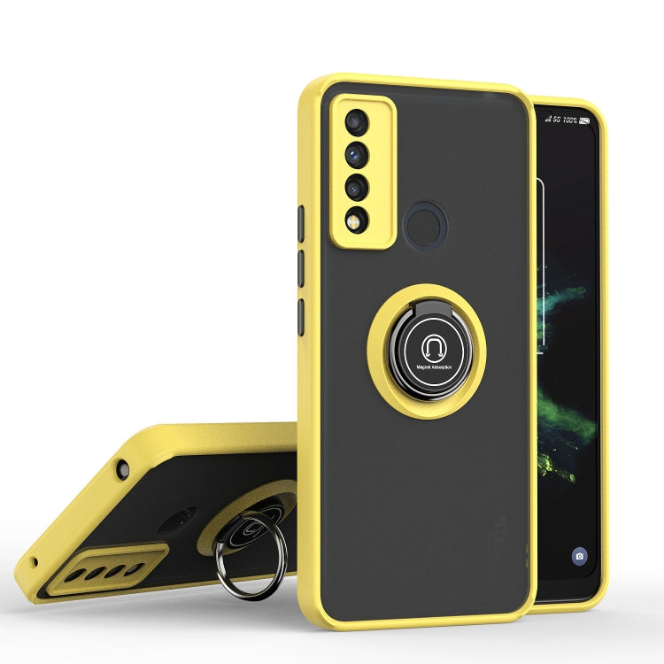 For TCL 20 XE Q Shadow 1 Series TPU + PC Phone Case with Ring