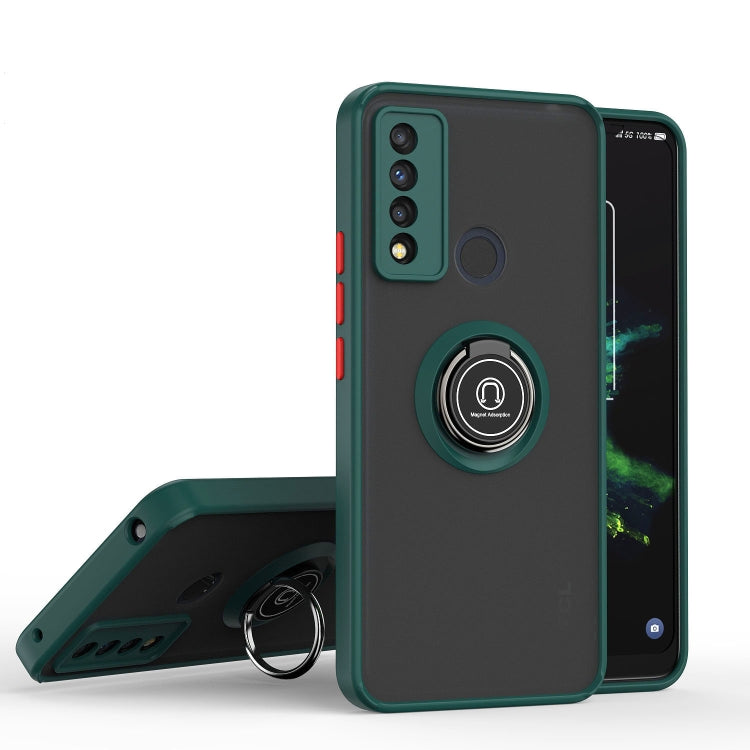 For TCL 20 XE Q Shadow 1 Series TPU + PC Phone Case with Ring