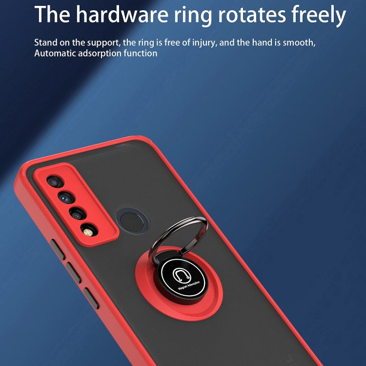 For TCL 20 XE Q Shadow 1 Series TPU + PC Phone Case with Ring