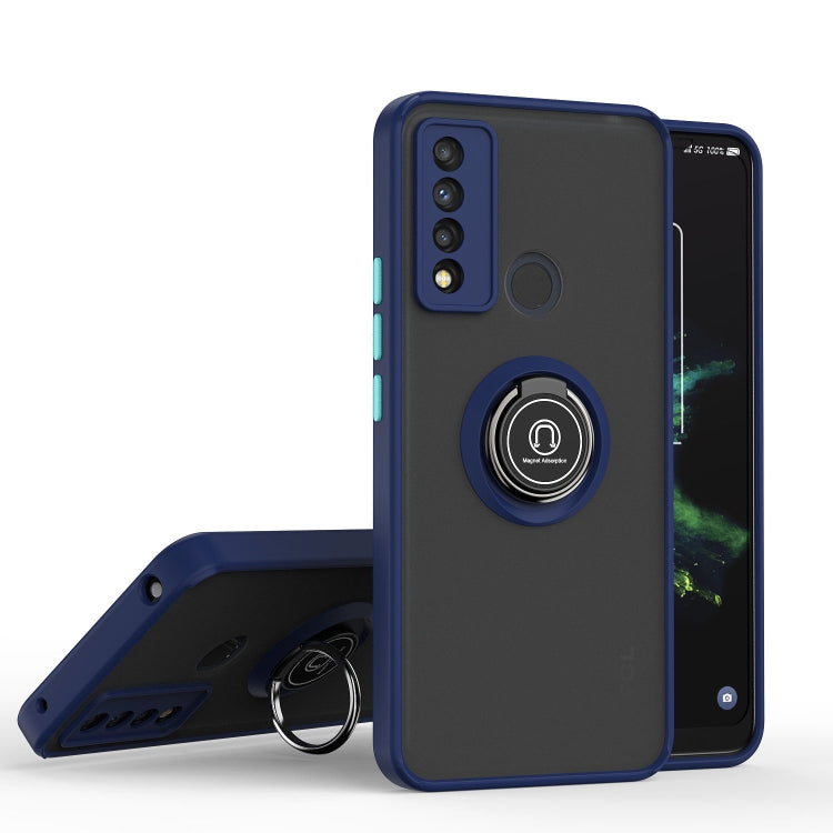 For TCL 20 XE Q Shadow 1 Series TPU + PC Phone Case with Ring