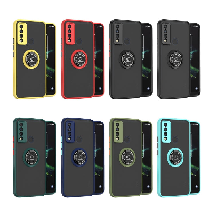 For TCL 20 XE Q Shadow 1 Series TPU + PC Phone Case with Ring