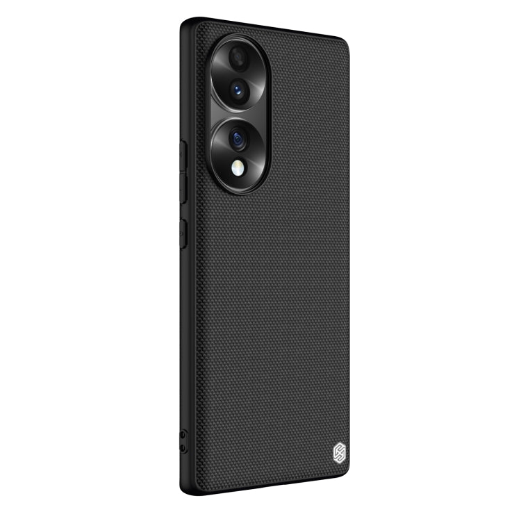 For Honor 70 NILLKIN 3D Textured Nylon Fiber TPU Phone Case(Black)