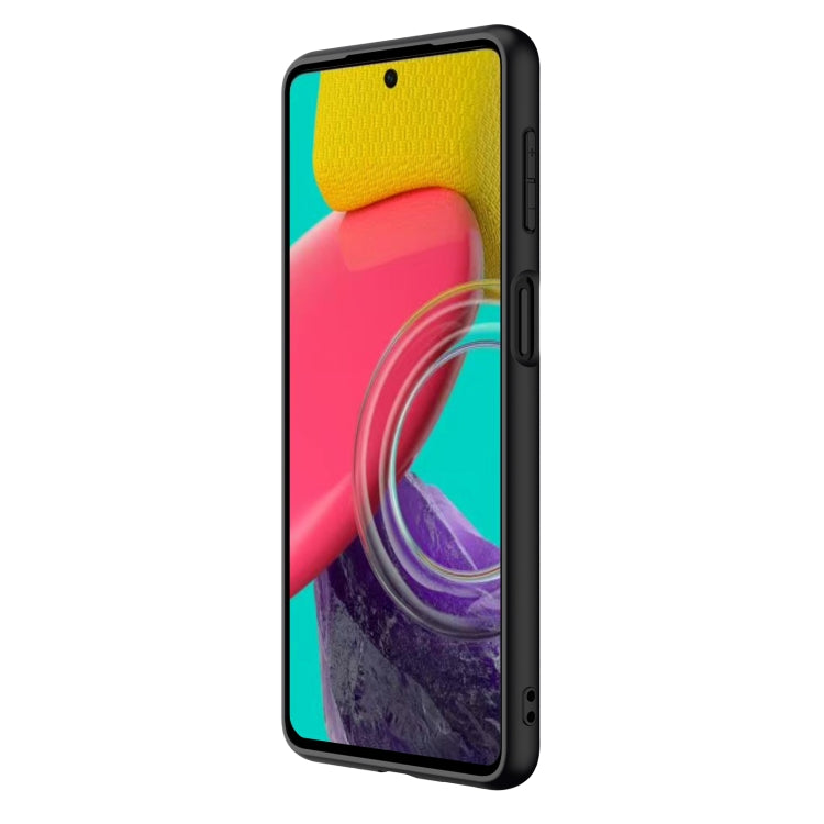 For Samsung Galaxy M53 5G NILLKIN 3D Textured Nylon Fiber TPU Phone Case(Black)