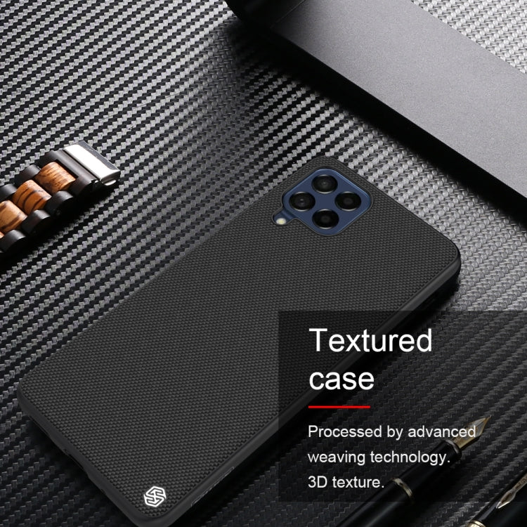 For Samsung Galaxy M53 5G NILLKIN 3D Textured Nylon Fiber TPU Phone Case(Black)
