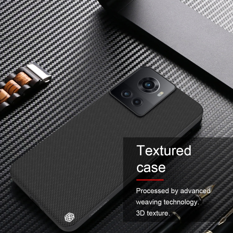 For OnePlus Ace 5G/10R 5G NILLKIN 3D Textured Nylon Fiber TPU Phone Case(Black)