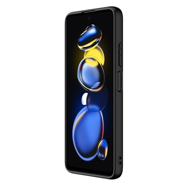 For Xiaomi Redmi Note 11T Pro/11T Pro+ 5G NILLKIN 3D Textured Nylon Fiber TPU Phone Case(Black)