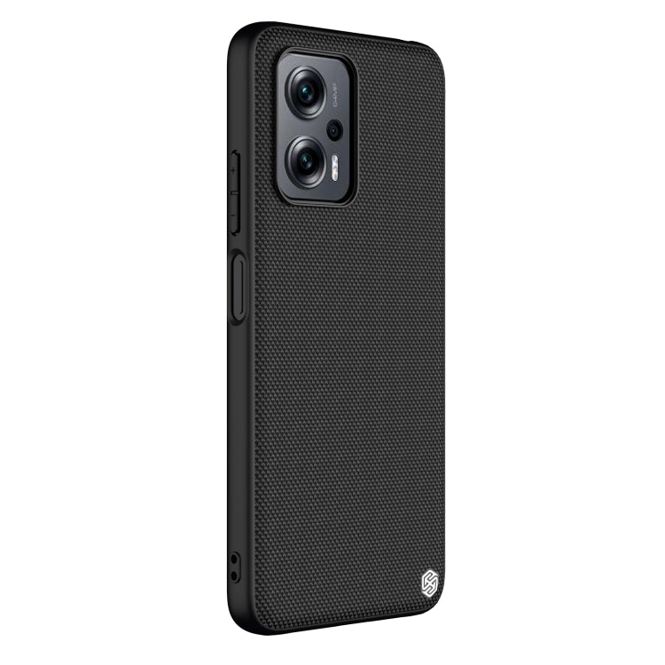 For Xiaomi Redmi Note 11T Pro/11T Pro+ 5G NILLKIN 3D Textured Nylon Fiber TPU Phone Case(Black)