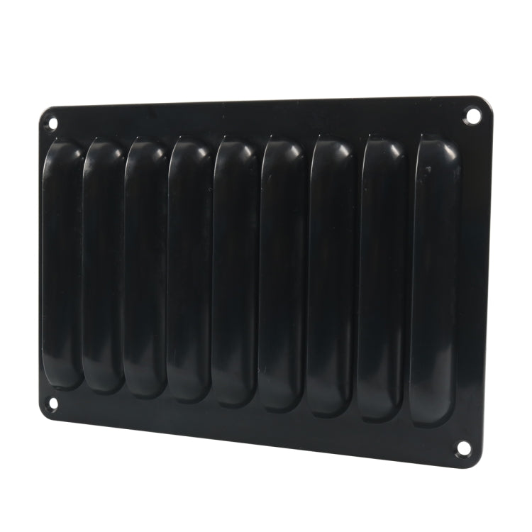 A6785 214x149mm Black Rectangle Louvered Ventilation Plastic Venting Panel Cover