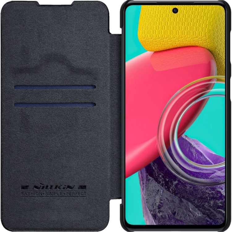 For Samsung Galaxy M53 5G NILLKIN QIN Series Crazy Horse Texture Leather Phone Case