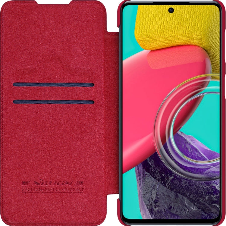 For Samsung Galaxy M53 5G NILLKIN QIN Series Crazy Horse Texture Leather Phone Case