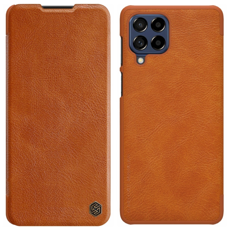 For Samsung Galaxy M53 5G NILLKIN QIN Series Crazy Horse Texture Leather Phone Case