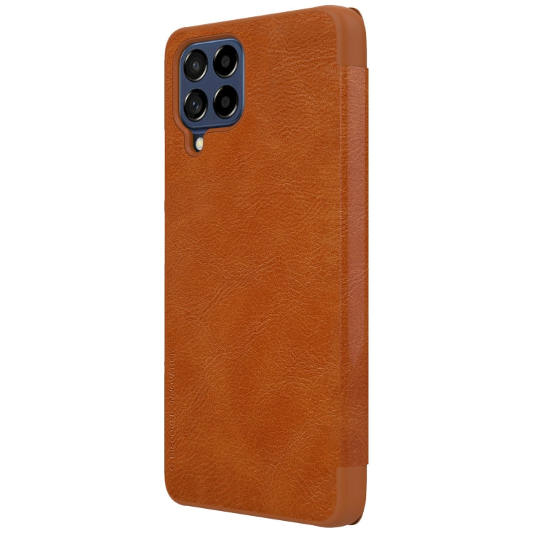 For Samsung Galaxy M53 5G NILLKIN QIN Series Crazy Horse Texture Leather Phone Case