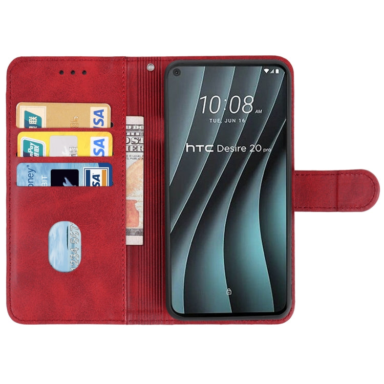 For HTC Desire 20 Pro Leather Phone Case