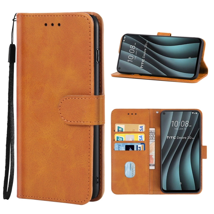 For HTC Desire 20 Pro Leather Phone Case