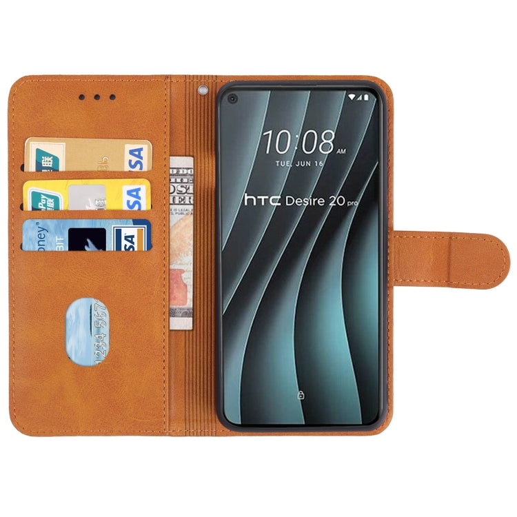 For HTC Desire 20 Pro Leather Phone Case