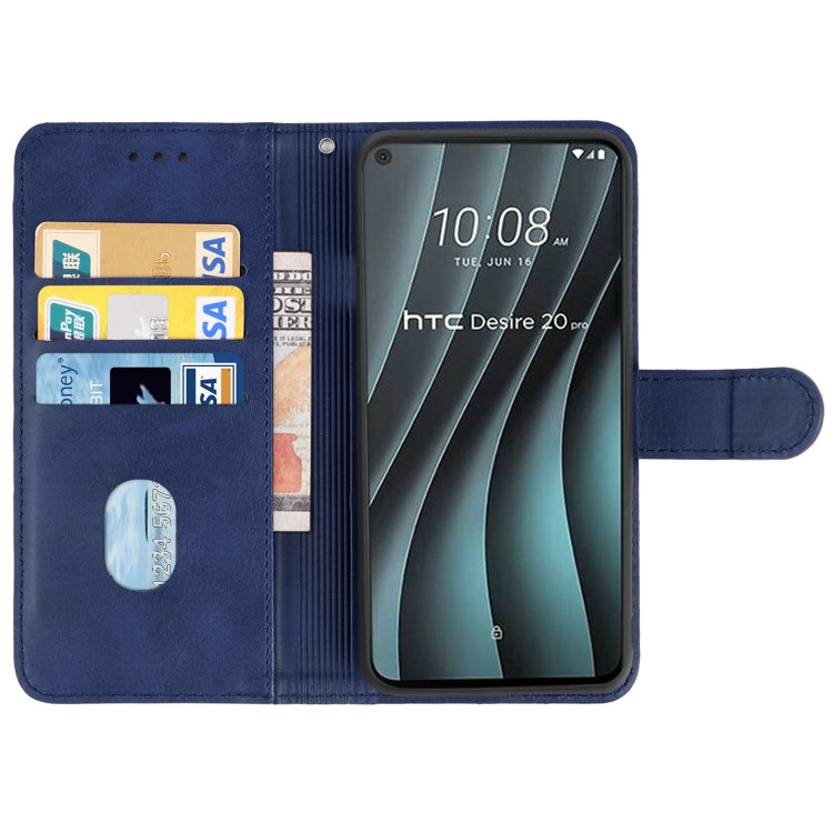 For HTC Desire 20 Pro Leather Phone Case