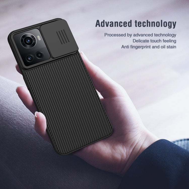 For OnePlus Ace 5G/10R 5G NILLKIN Black Mirror Series Camshield PC Phone Case