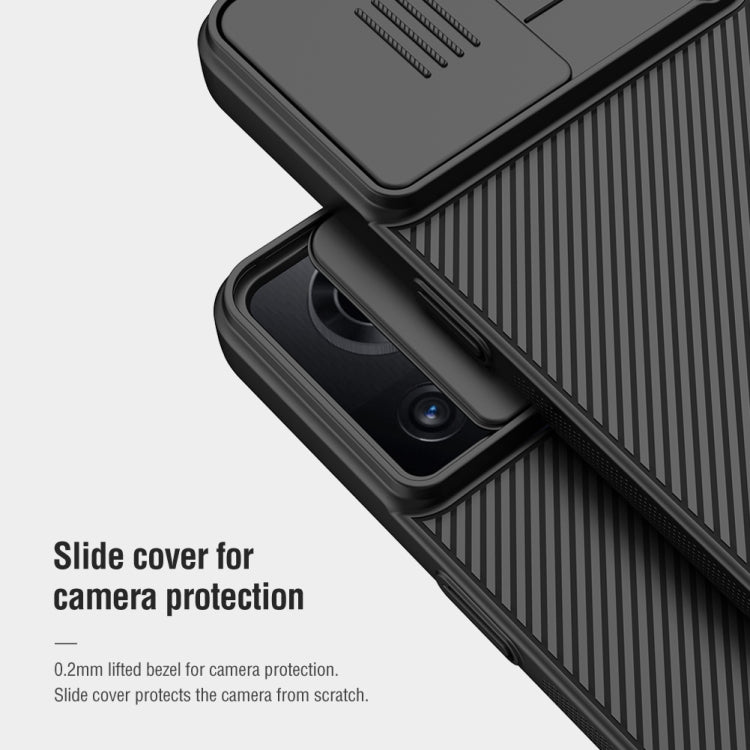 For OnePlus Ace 5G/10R 5G NILLKIN Black Mirror Series Camshield PC Phone Case