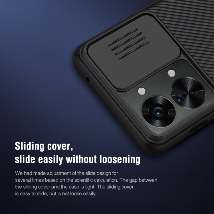 For OnePlus Nord 2T 5G NILLKIN Black Mirror Series Camshield PC Phone Case
