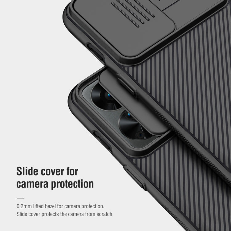 For OnePlus Nord 2T 5G NILLKIN Black Mirror Series Camshield PC Phone Case