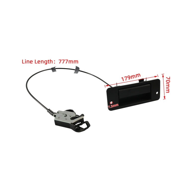 A6884 Car Right Passenger Side Handle Latch AC2Z-15264A01-A for Ford E-150/25/350 2010-2014