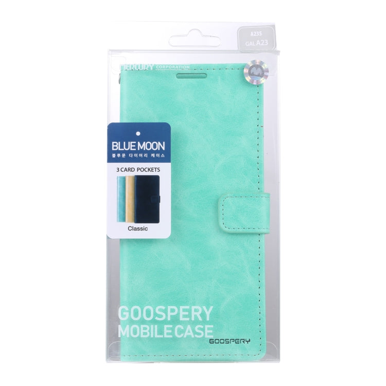 For Samsung Galaxy A23 GOOSPERY BLUE MOON Crazy Horse Texture Leather Phone Case