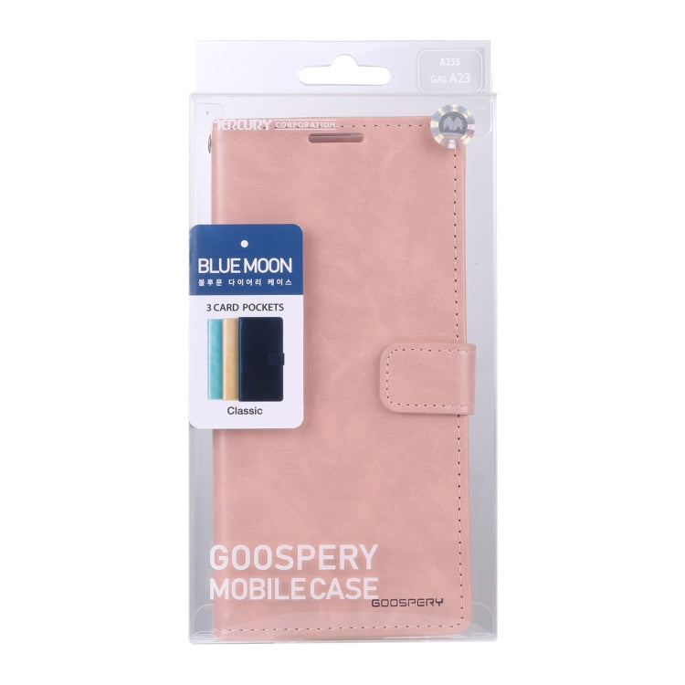 For Samsung Galaxy A23 GOOSPERY BLUE MOON Crazy Horse Texture Leather Phone Case