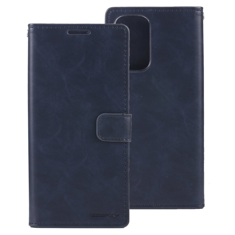 For Samsung Galaxy A23 GOOSPERY BLUE MOON Crazy Horse Texture Leather Phone Case