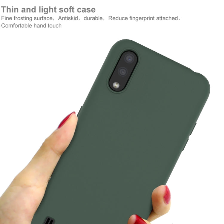 For Galaxy A01 IMAK UC-1 Series Shockproof Frosted TPU Protective Case(Green)