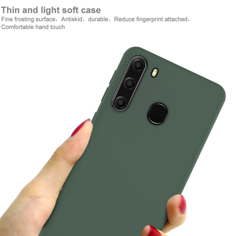 For Galaxy A21 IMAK UC-1 Series Shockproof Frosted TPU Protective Case(Green)