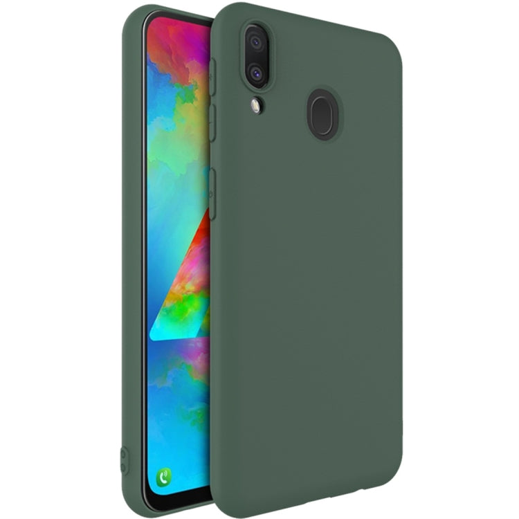 For Galaxy M20 IMAK UC-1 Series Shockproof Frosted TPU Protective Case(Green)