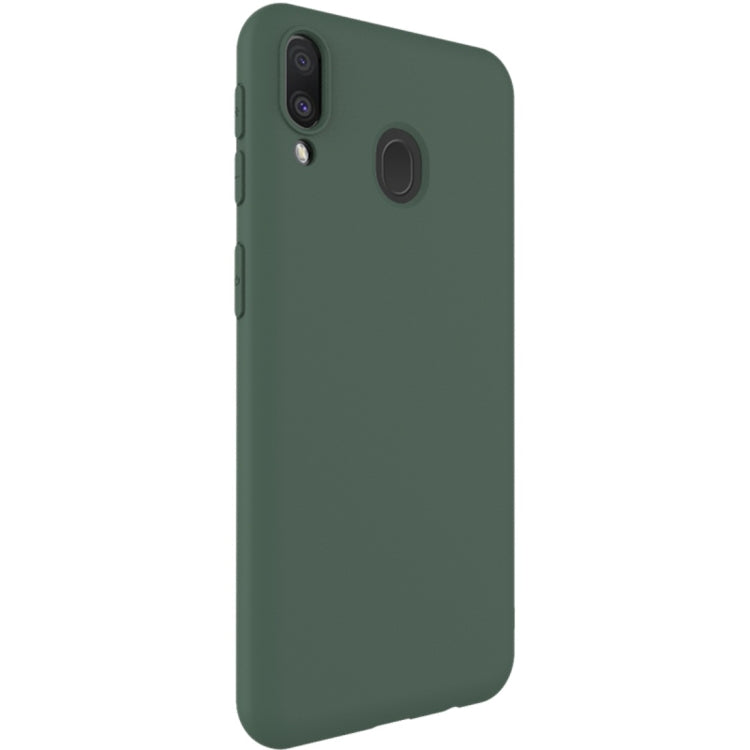 For Galaxy M20 IMAK UC-1 Series Shockproof Frosted TPU Protective Case(Green)