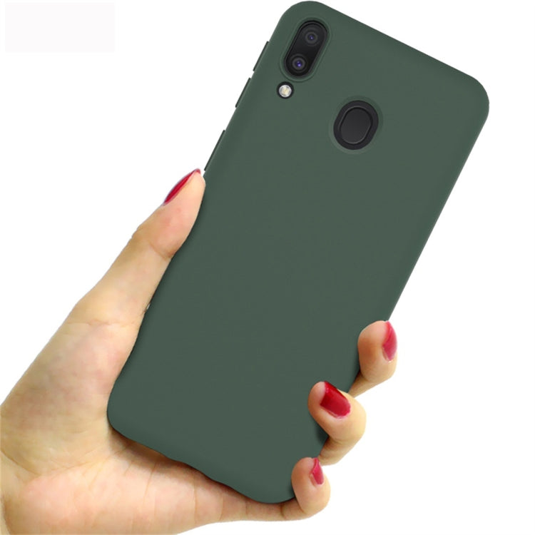 For Galaxy M20 IMAK UC-1 Series Shockproof Frosted TPU Protective Case(Green)