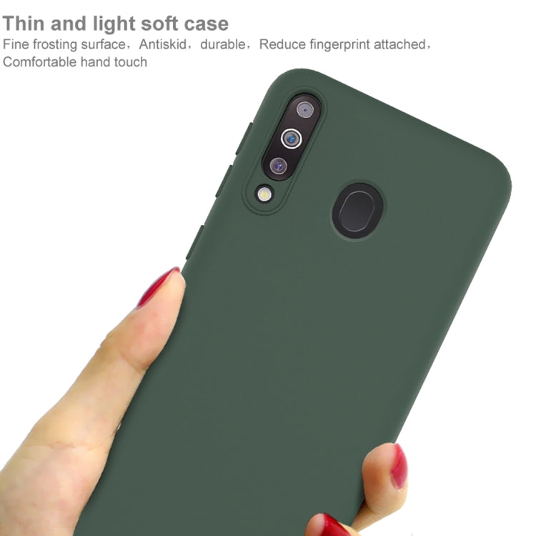 For Galaxy M30 / A40S IMAK UC-1 Series Shockproof Frosted TPU Protective Case(Black)
