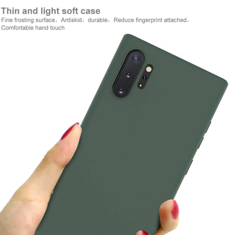 For Galaxy Note 10+ IMAK UC-1 Series Shockproof Frosted TPU Protective Case(Green)