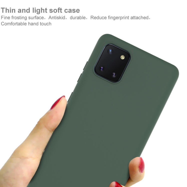 For Galaxy Note 10 Lite / A81 IMAK UC-1 Series Shockproof Frosted TPU Protective Case(Green)