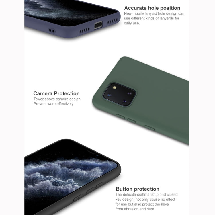 For Galaxy Note 10 Lite / A81 IMAK UC-1 Series Shockproof Frosted TPU Protective Case(Green)