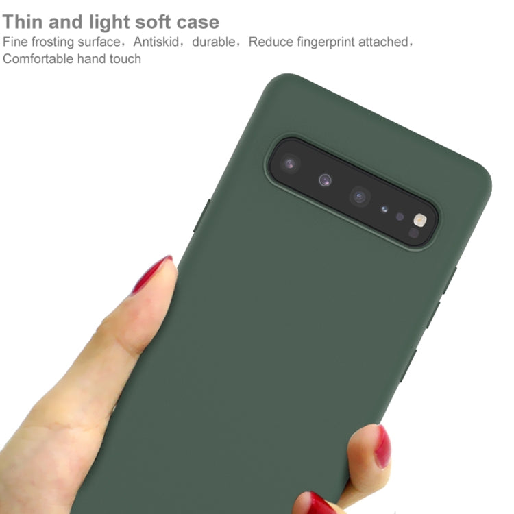 For Galaxy S10 5G IMAK UC-1 Series Shockproof Frosted TPU Protective Case(Blue)