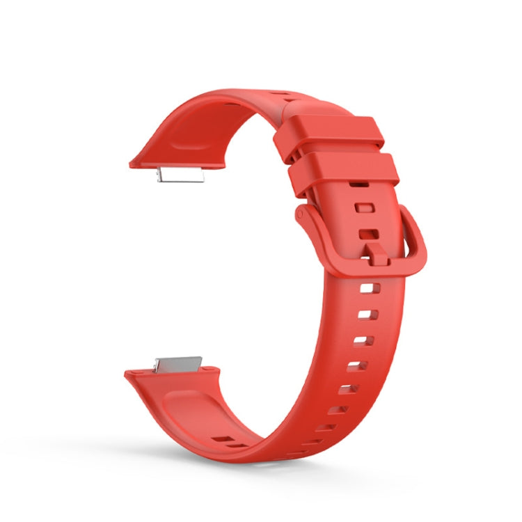 For Huawei Watch Fit 2 Solid Color Silicone Watch Band