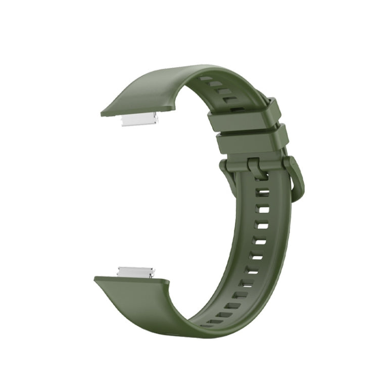 For Huawei Watch Fit 2 Solid Color Silicone Watch Band