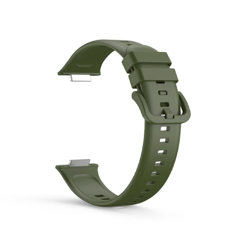 For Huawei Watch Fit 2 Solid Color Silicone Watch Band