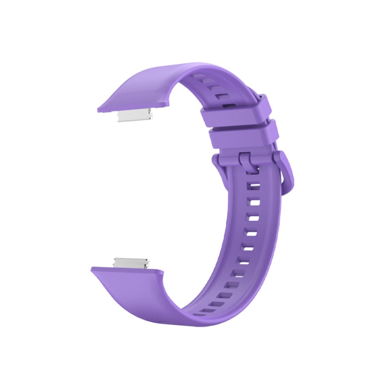 For Huawei Watch Fit 2 Solid Color Silicone Watch Band