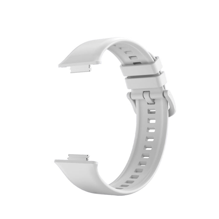 For Huawei Watch Fit 2 Solid Color Silicone Watch Band  - White