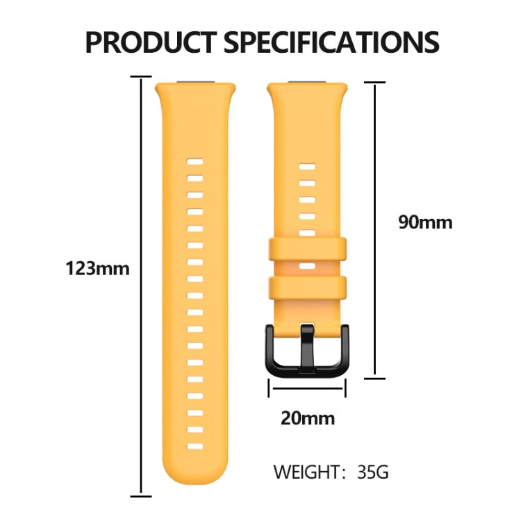 For Huawei Watch Fit 2 Solid Color Silicone Watch Band