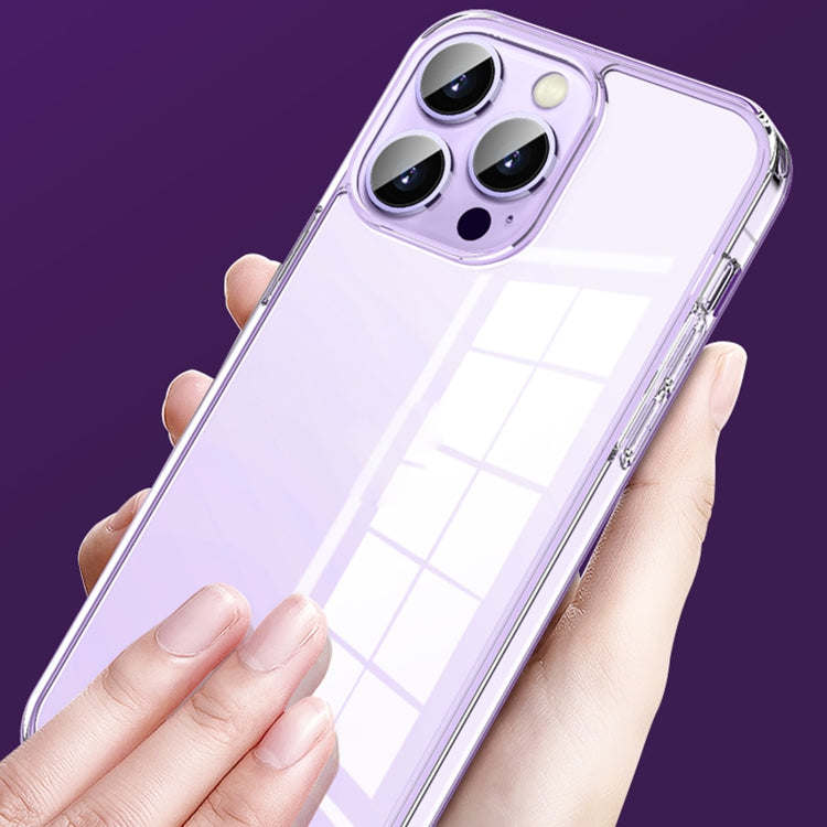 For iPhone 14 Shockproof TPU + Single-sided Glass Protective Phone Case