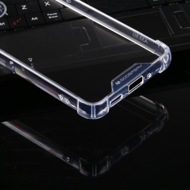 For Samsung Galaxy A33 5G GOOSPERY SUPER Protect Four Corners TPU Phone Case(Transparent)