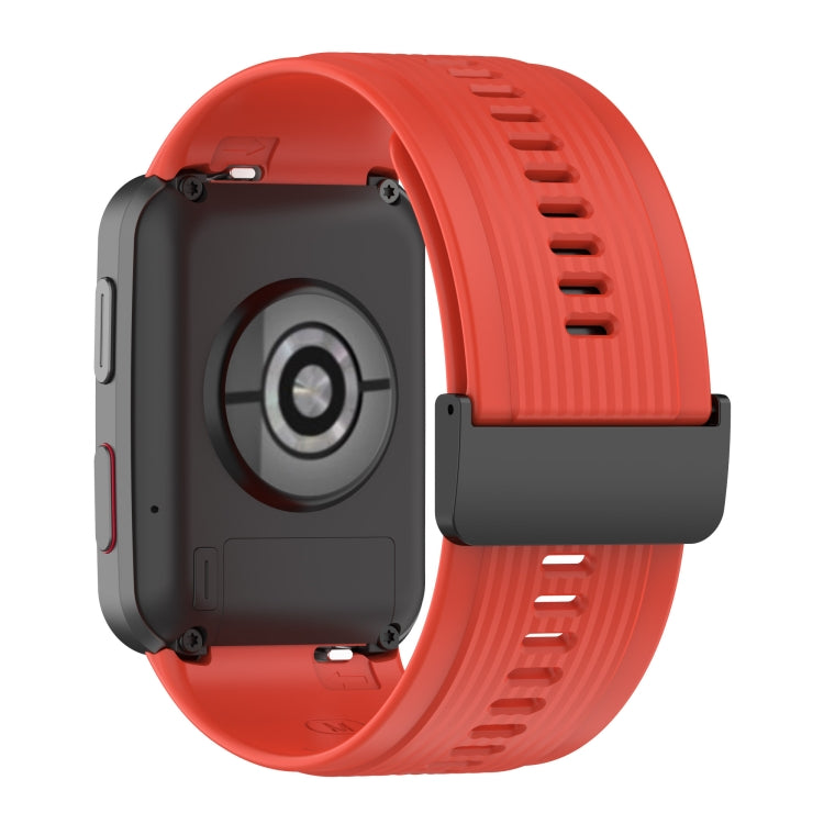 For Huawei Watch D Solid Color Silicone Watch Band with Buckle