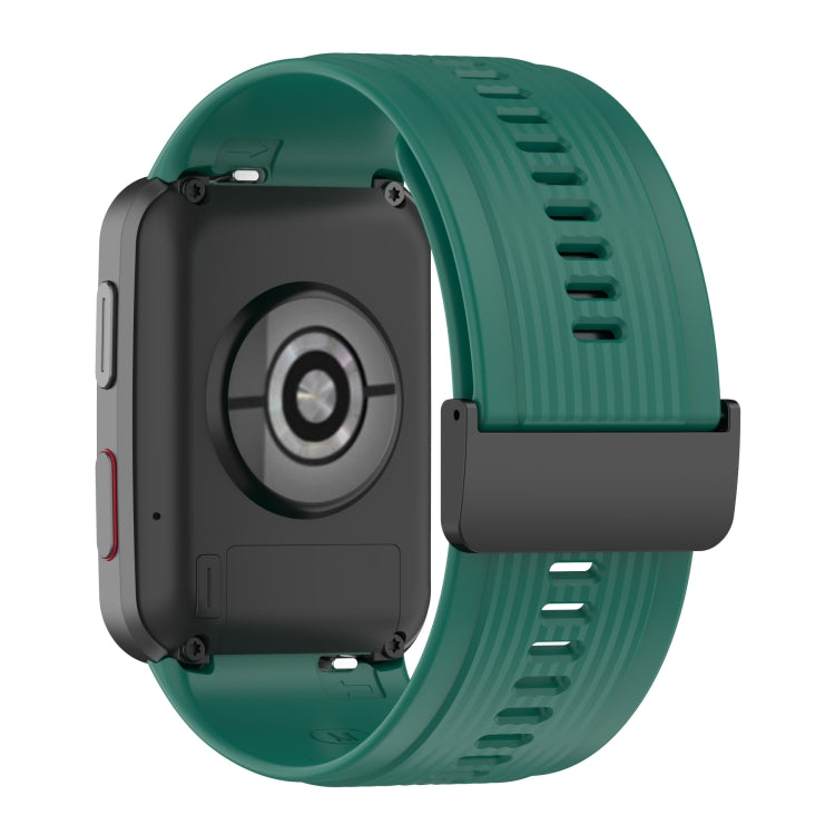 For Huawei Watch D Solid Color Silicone Watch Band with Buckle