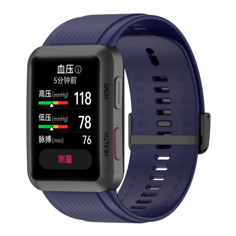 For Huawei Watch D Solid Color Silicone Watch Band with Buckle